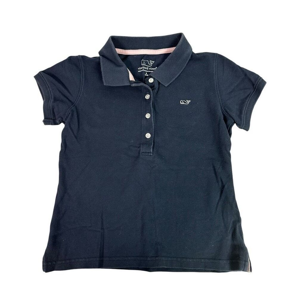 Vineyard Vines Girls Navy Polo size Small